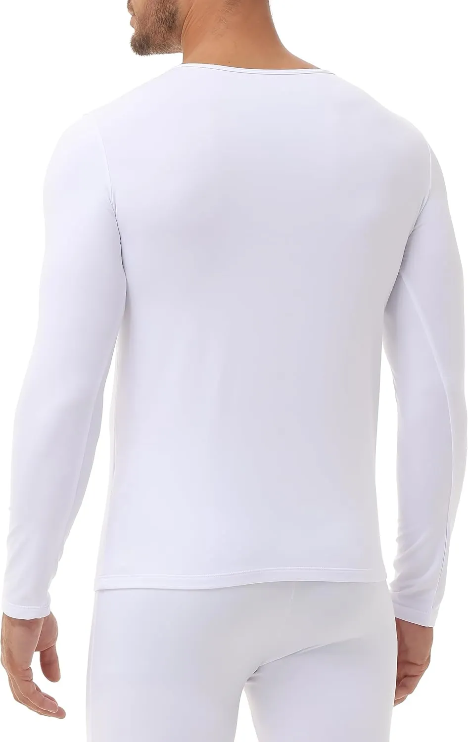 3 Pack Long Sleeve Thermal Shirts for Men Fleece Lined Soft Underwear Cold Weather Warm Base Layer Winter Pajama Tops