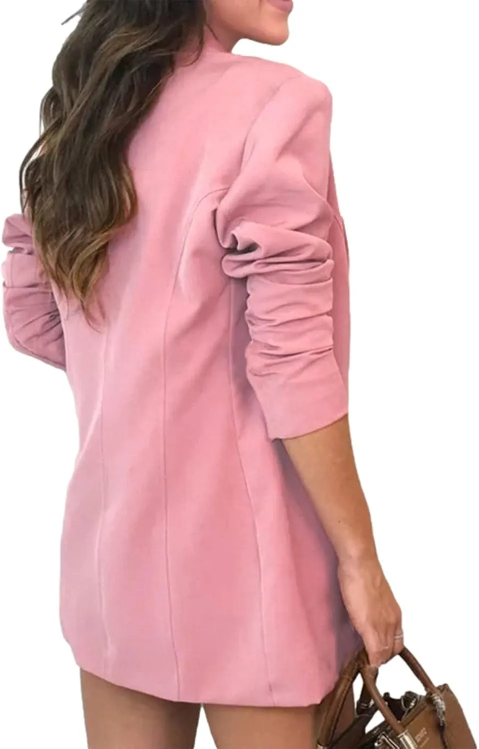 3 Piece Elegant Summer Outfits Women's Long Sleeve Blazer Coat & Short Pants & Top Set for Office Wedding Party