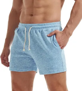 AIMPACT Mens Athletic Sweat Shorts 5.5" Elastic Waist Casual Pajama Short with Pocket Gym Workout Short Shorts for Men