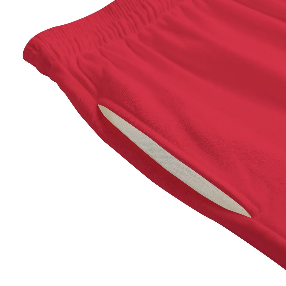 AM&IS Men's Red Shorts | 100% Cotton