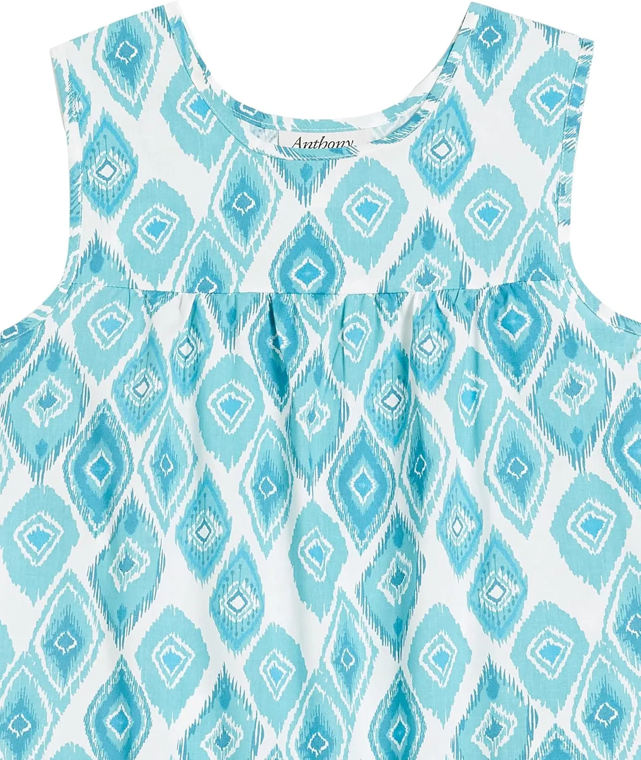AmeriMark Womens Breezy Casual Sundress Beach Coverup Sleeveless with Side Pocket