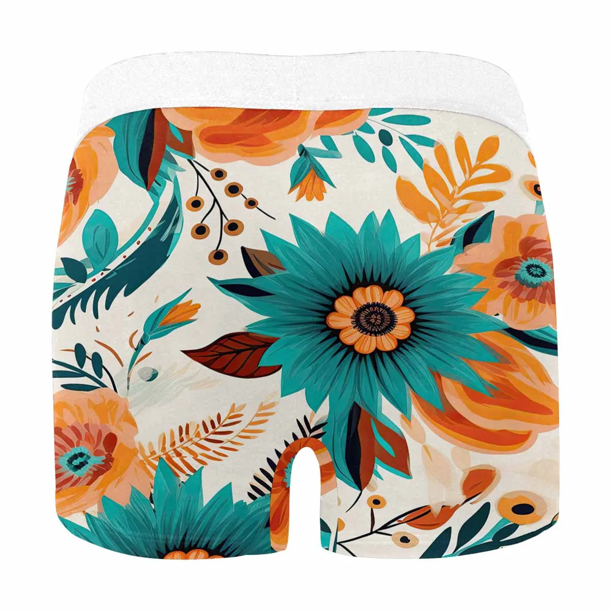 Boho Retro Floral  Men's All Over Print Boxer Briefs (Made In AUS)