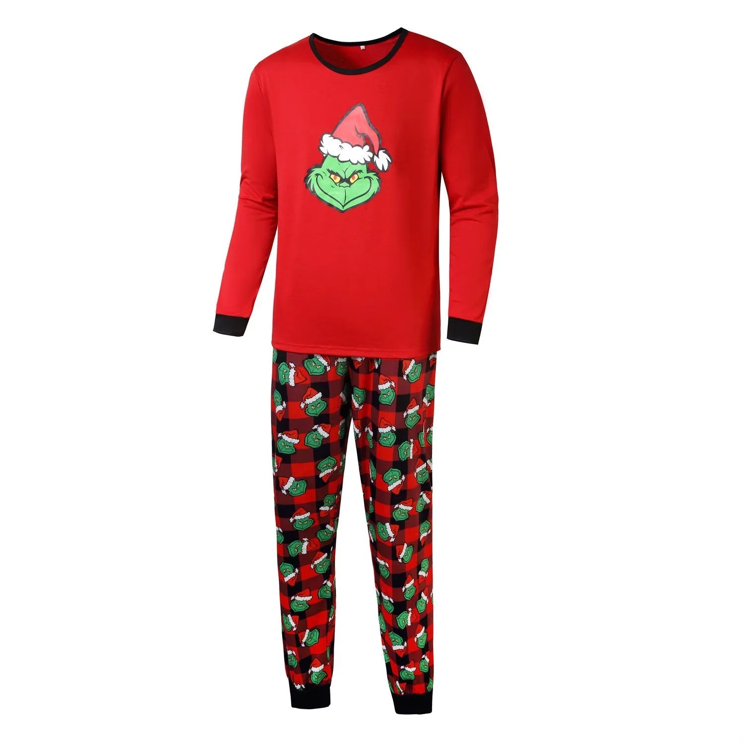 Christmas Family Matching Cozy Pajama Set Grinch Print