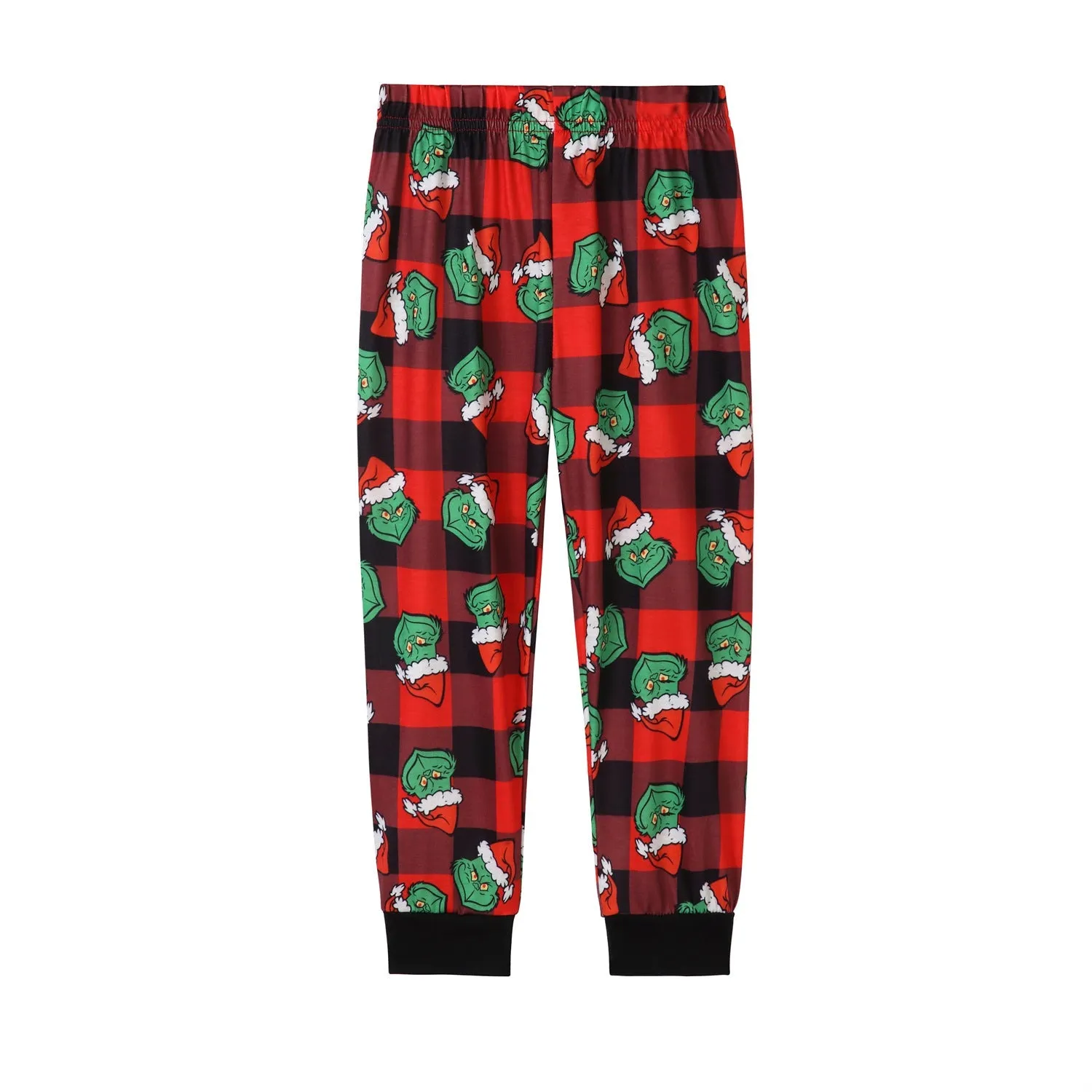 Christmas Family Matching Cozy Pajama Set Grinch Print