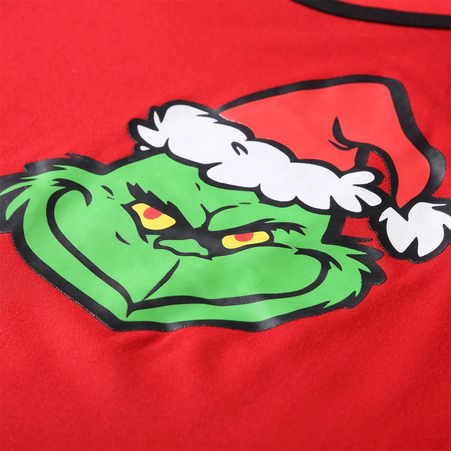 Christmas Family Matching Cozy Pajama Set Grinch Print