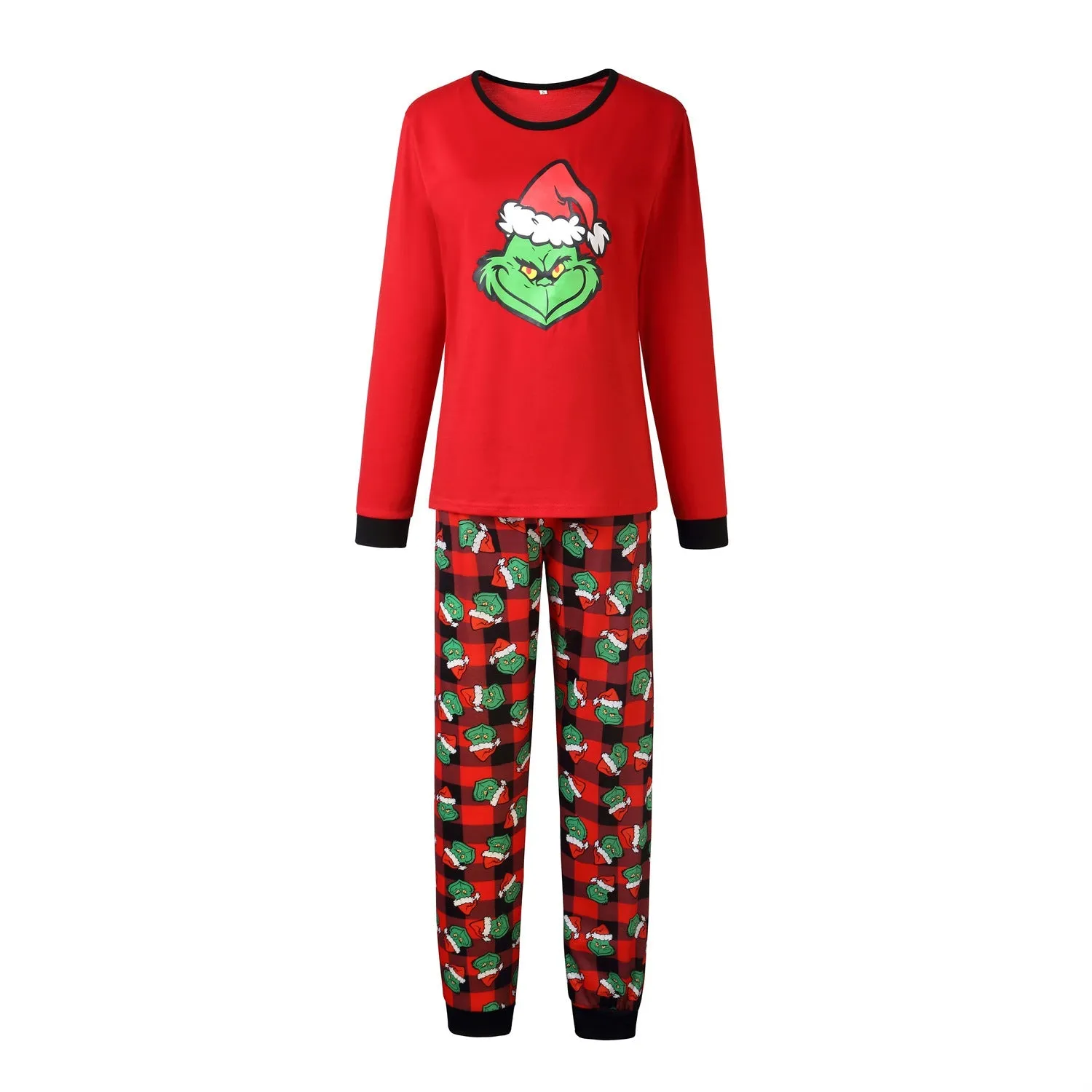 Christmas Family Matching Cozy Pajama Set Grinch Print