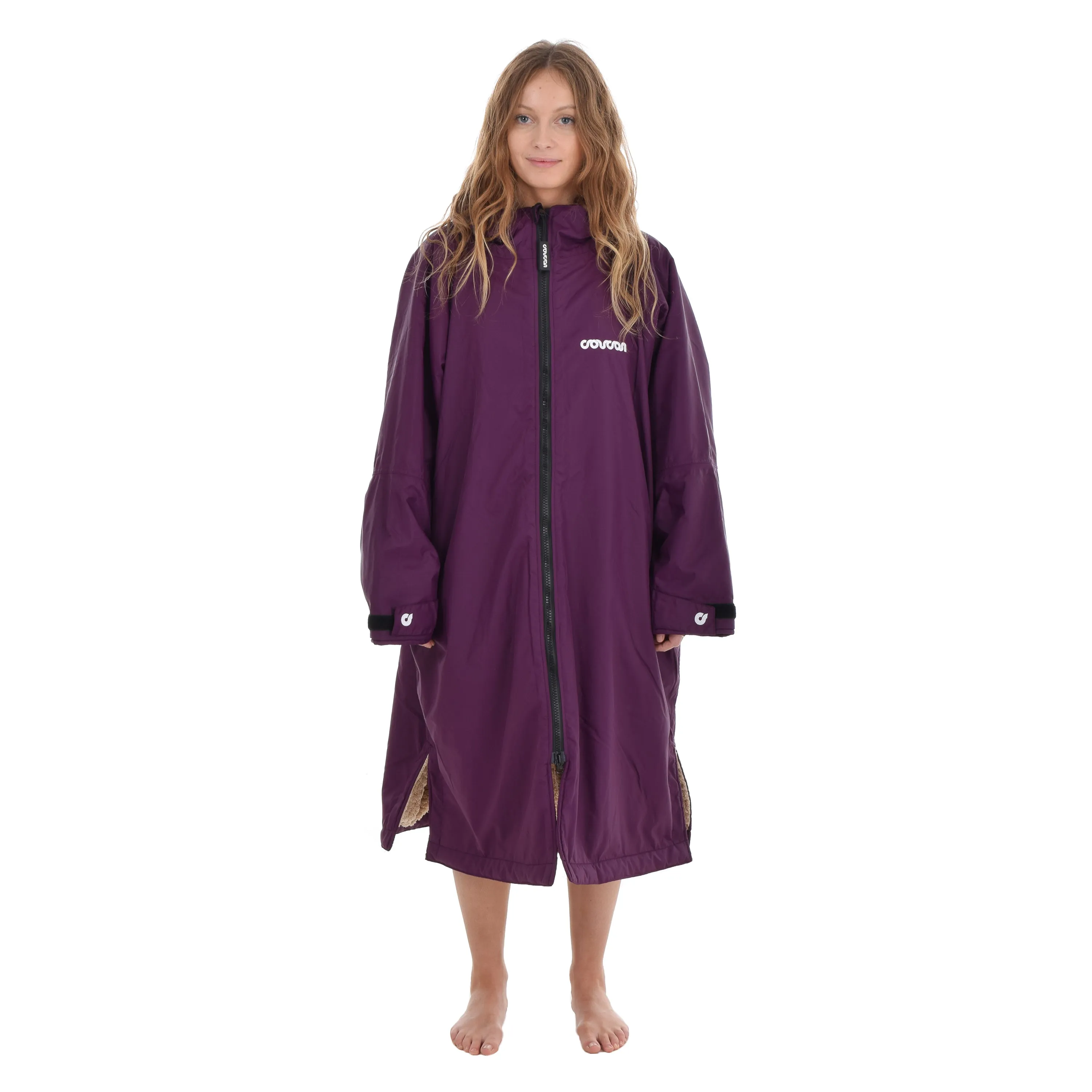 Coucon Changing Robe Adult Long Sleeve - Plum