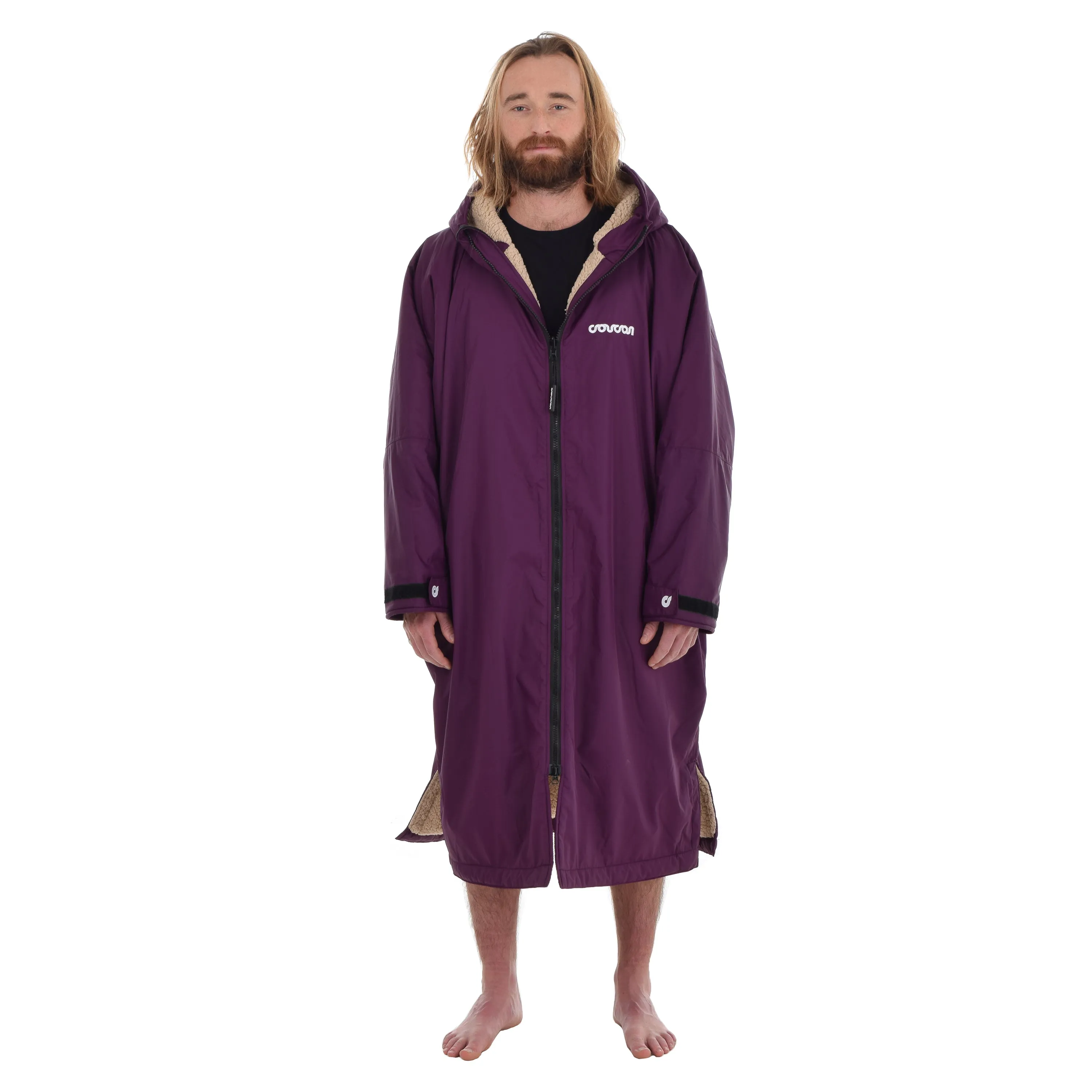 Coucon Changing Robe Adult Long Sleeve - Plum