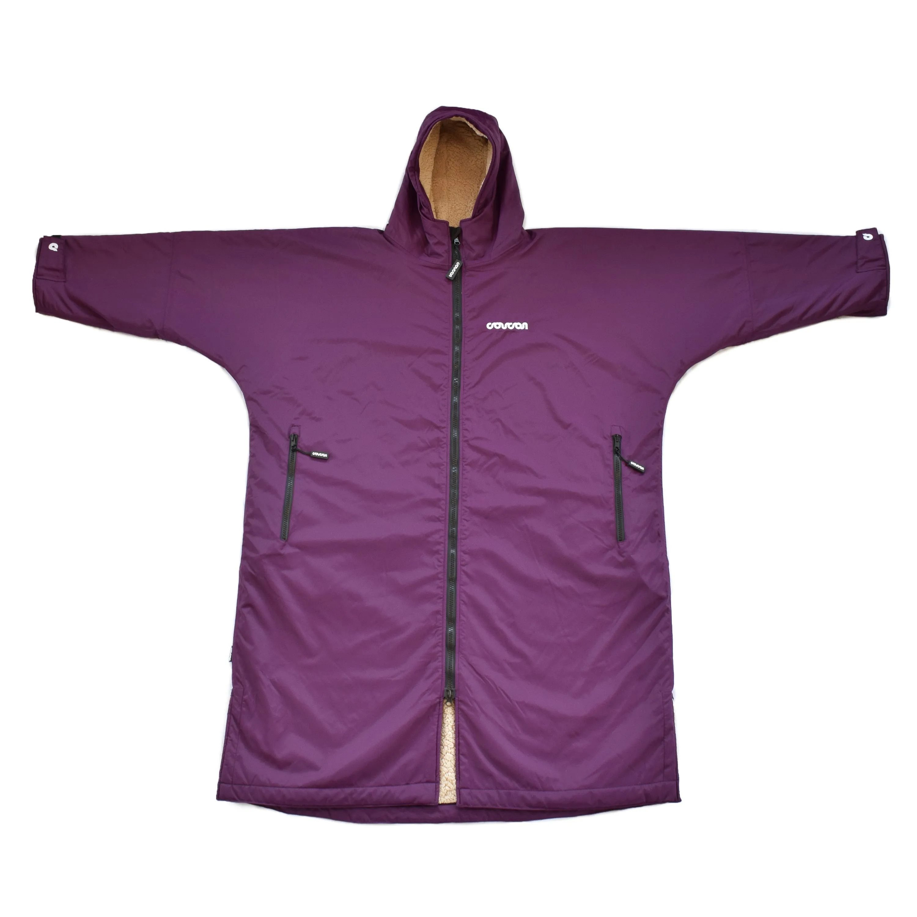 Coucon Changing Robe Adult Long Sleeve - Plum