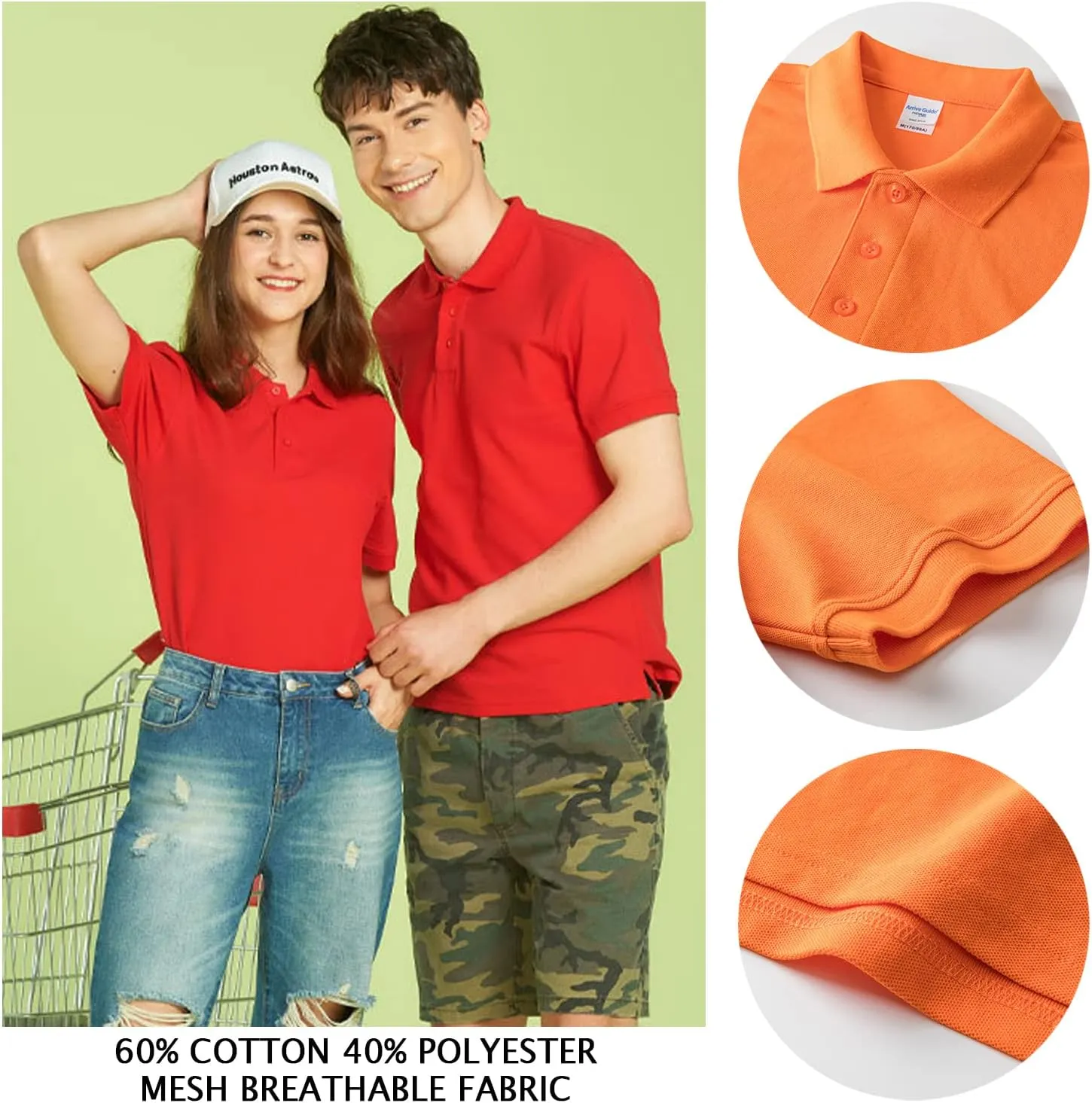 Custom Polo Shirt for Men Women Design Your Own Personalized Print Logo Photo Text Golf Tee Work Shirt