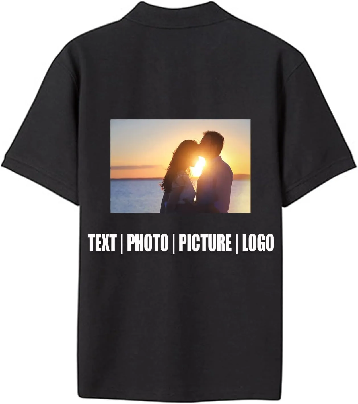 Custom Polo Shirt for Men Women Design Your Own Personalized Print Logo Photo Text Golf Tee Work Shirt