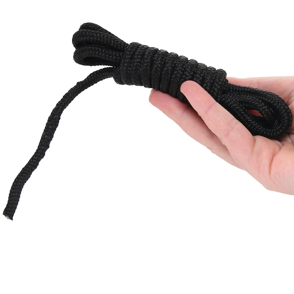 Fetish Fantasy Mini Silk Rope in Black