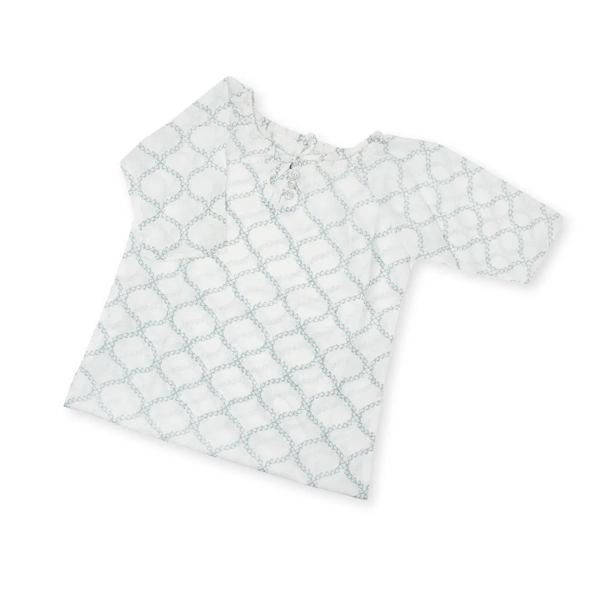 Handprinted Organic Nightgown - Jaipur - Ether