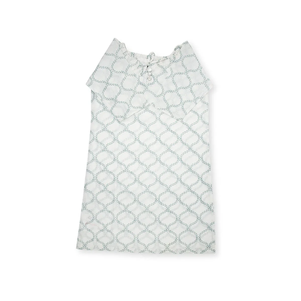 Handprinted Organic Nightgown - Jaipur - Ether