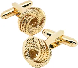 Hollow Out Twist Knot Shape Men's Cufflinks In Gift Case Silver / 14K Gold Plated Cufflinks for Men Jewelry for Wedding Party Business Birthday Anniversary Dress