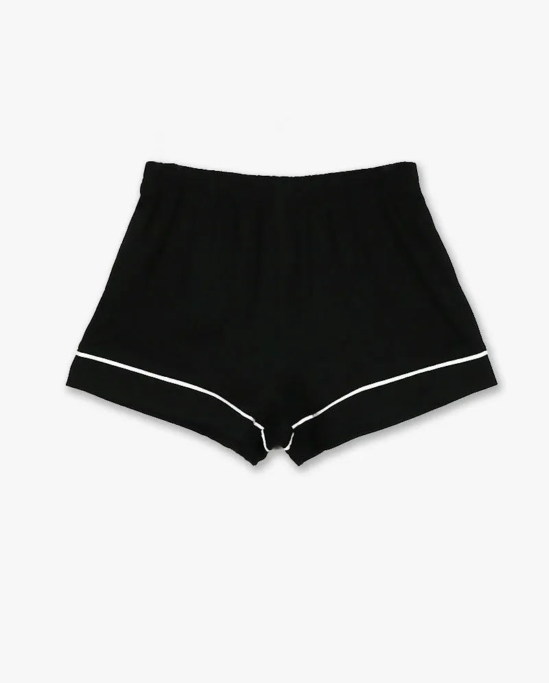 IC GURL - Lovely Short Modal Black Pajama