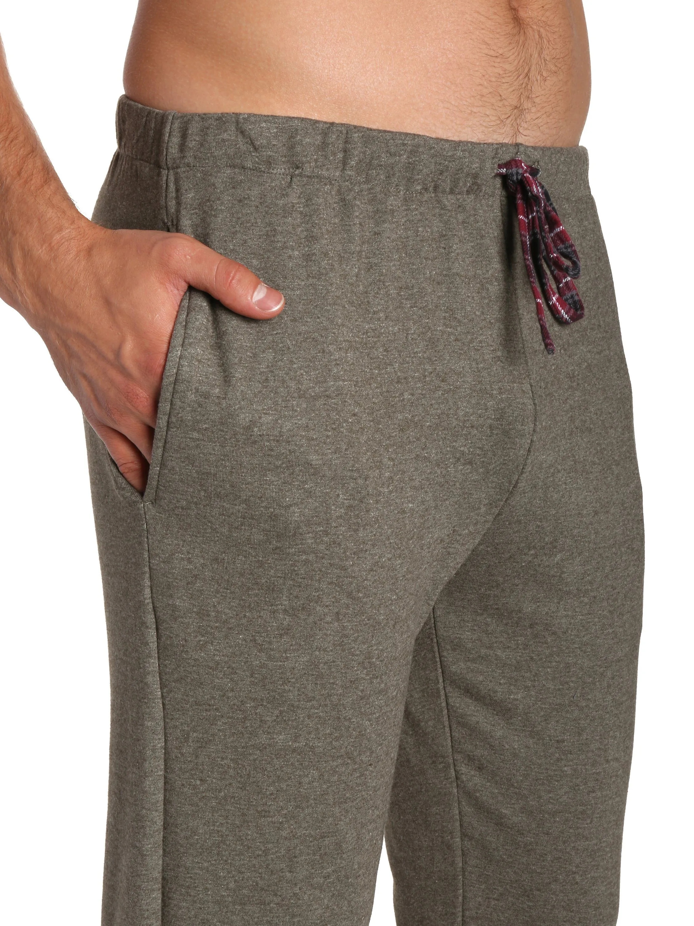 Men's Soft Brushed Rib Slim Fit Lounge Pant