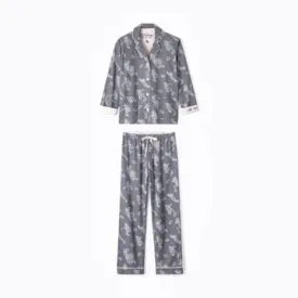 PJ SALVAGE-GAME DAY FLANNEL PJ SET-GREY