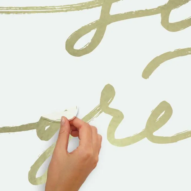 Season's Greetings Peel And Stick Wall Decals With Metallic Ink