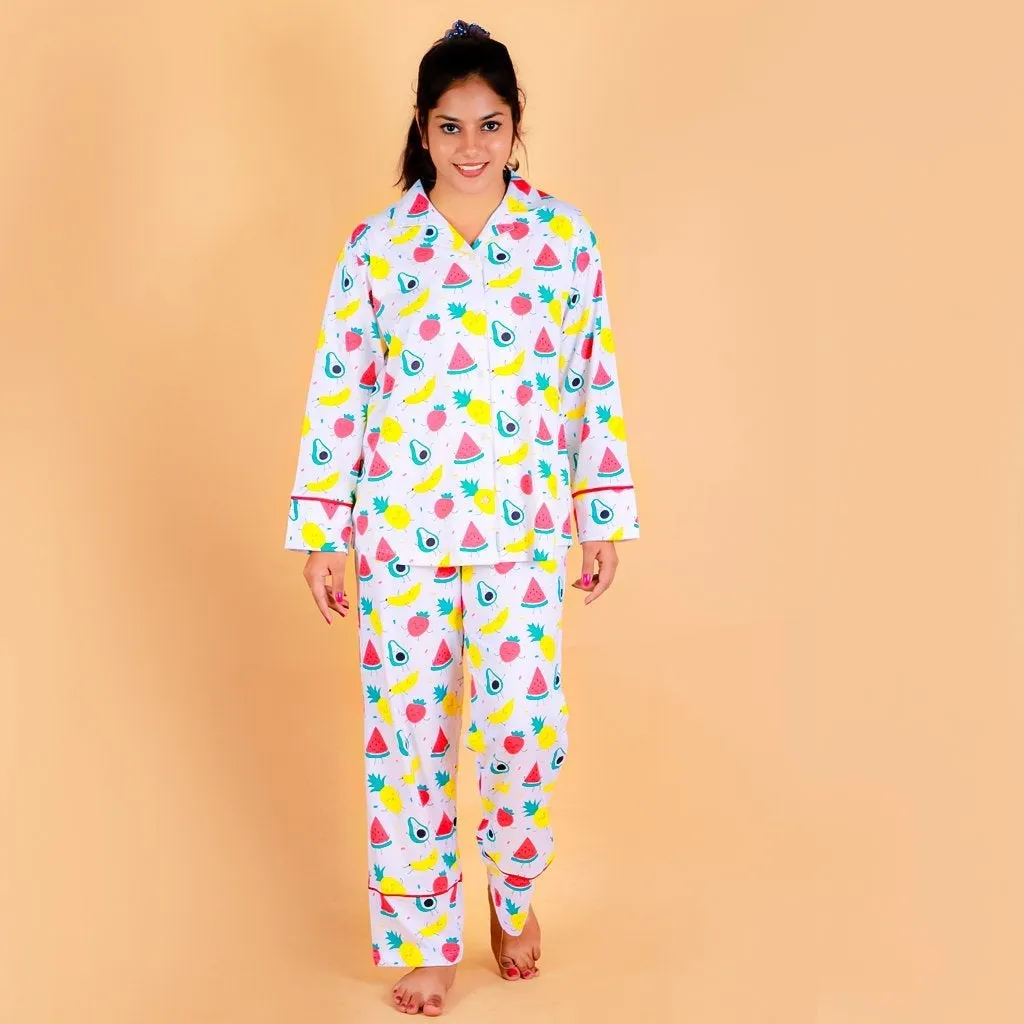 Set Of 2: Fruity Cutie Matching Pajama Set for Mom and Baby