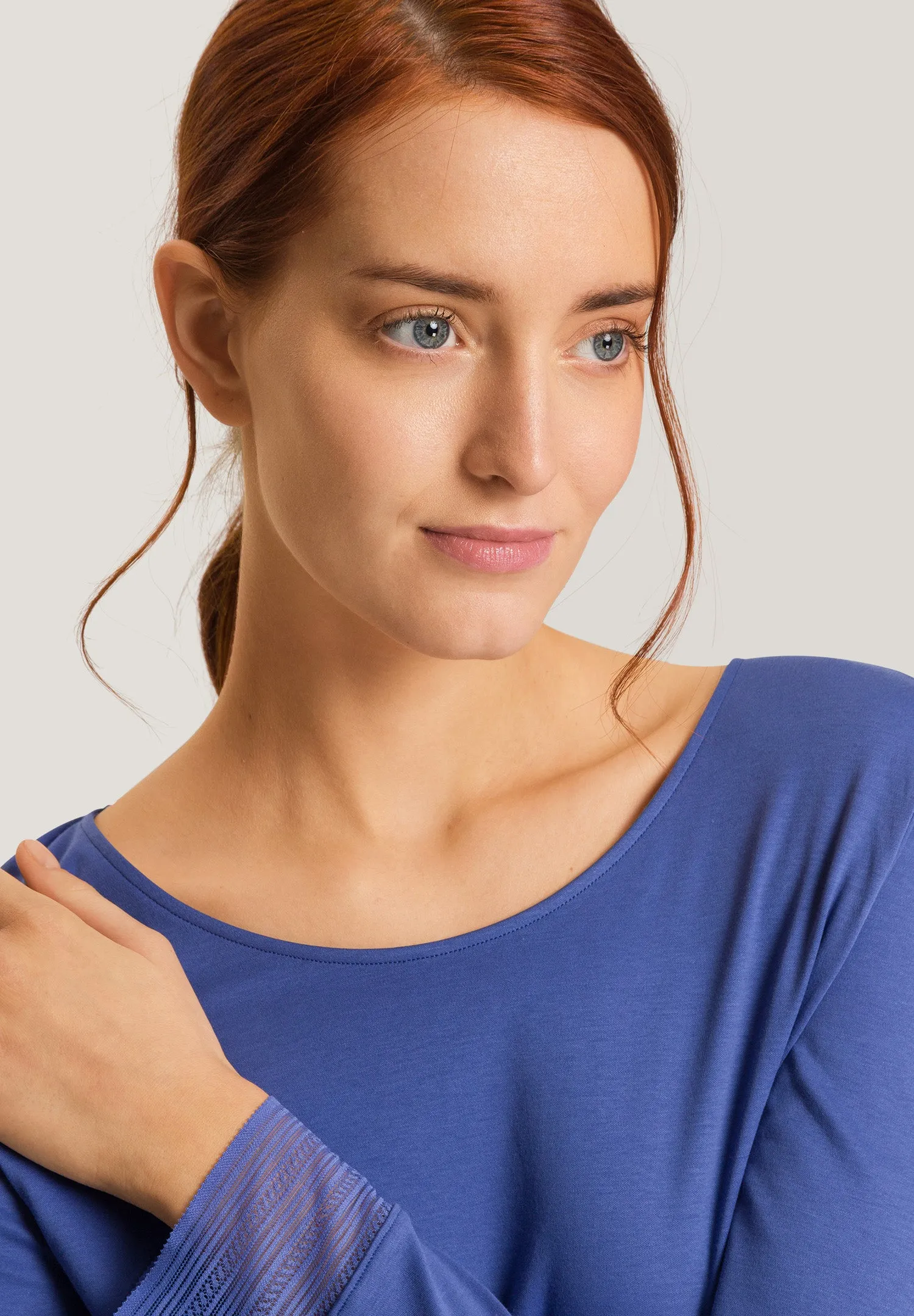 Sophie Long Sleeve Pajama Set | Blue Horizon 74879-2546