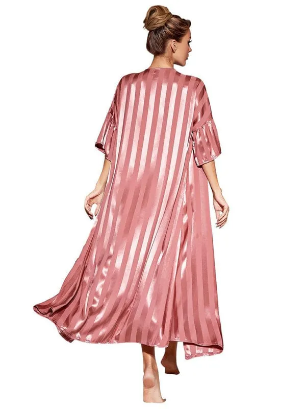 Women's Camisole Strap Pajama Long Nightgown and Robe