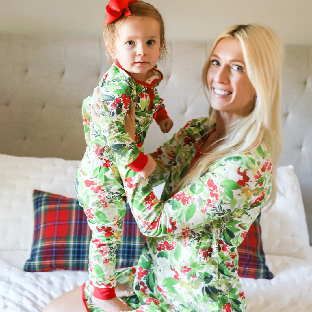 Women's Knit Lounge Shirt - Winter Berries