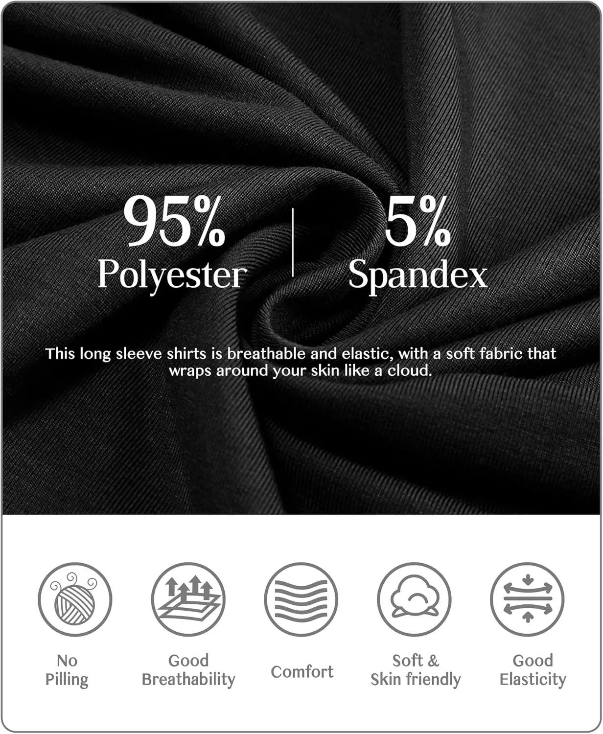 Womens Long Sleeve Turtleneck T-Shirts Mock Neck Underwear Fall Winter Fashion Base Layer Casual Lightweight Soft Tops